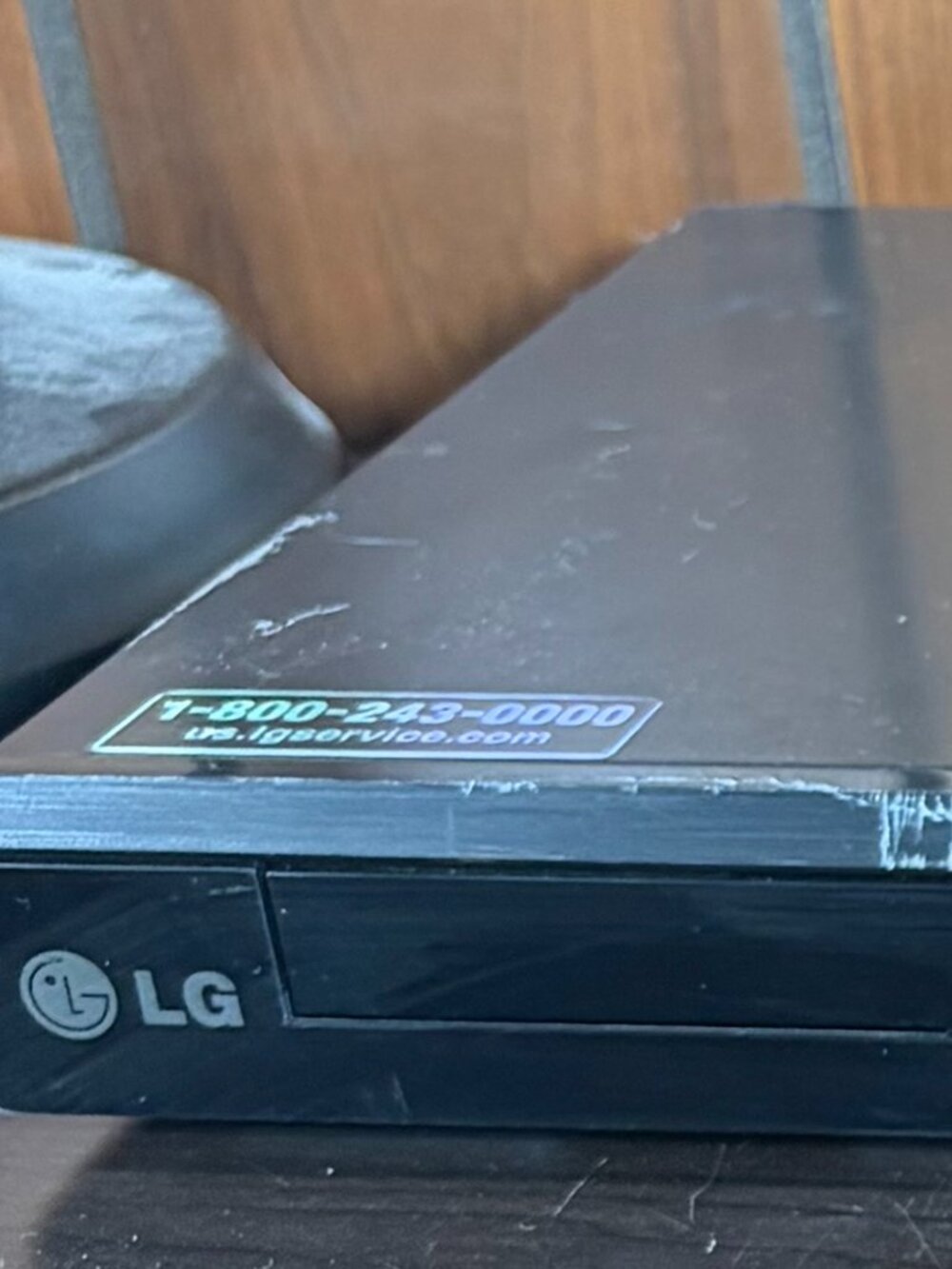 LG Blu-Ray Disc Player BP220 Black HDMI USB Tested Works - No Remote